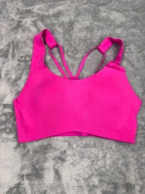 Move Theology Built In Padded Pink Sports Bra